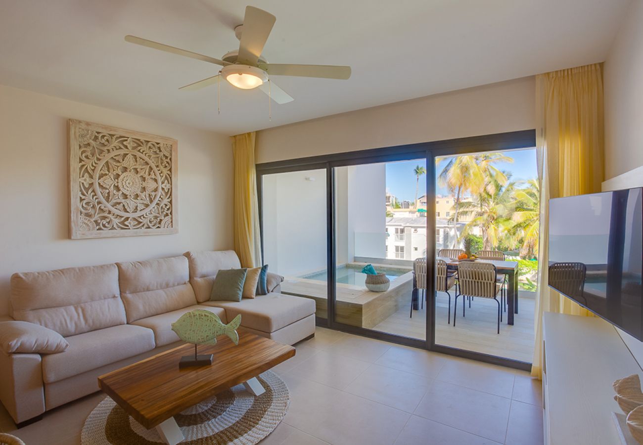 Apartamento en Bávaro - Gorgeous New condo with private picuzzi. A304