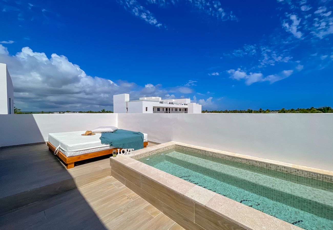 Apartamento en Bávaro - Gorgeous private roof with private picuzzi. A401 