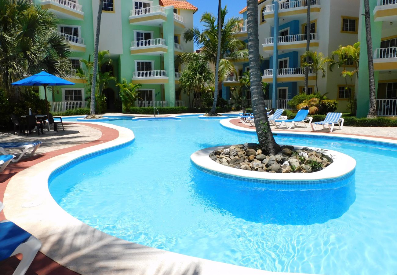 Apartamento en Bávaro - Quiet and well-kept apartment garden views. Playa Bavaro