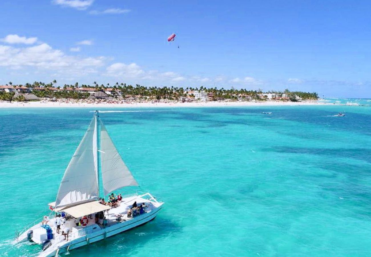 Apartamento en Bávaro - Quiet and well-kept apartment garden views. Playa Bavaro