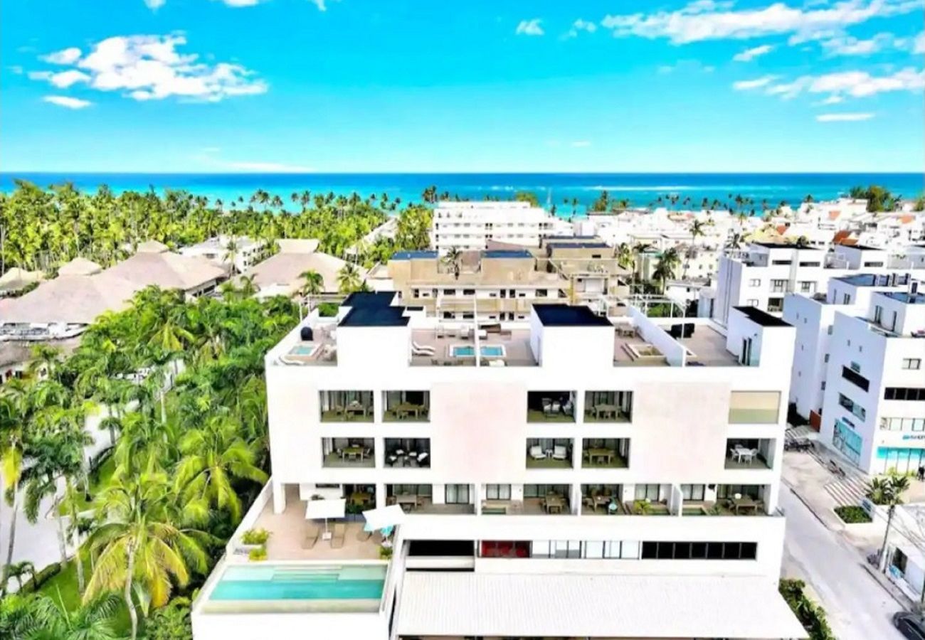 Apartamento en Bávaro - Beauty NEW apartment 350mts to Playa Bavaro with pool views 