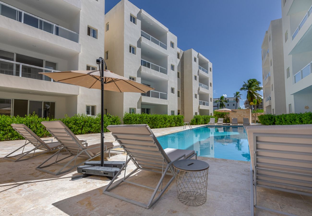 Apartamento en Bávaro - Beauty 2 bed apartment pool views Arena Village. Playa Bavaro