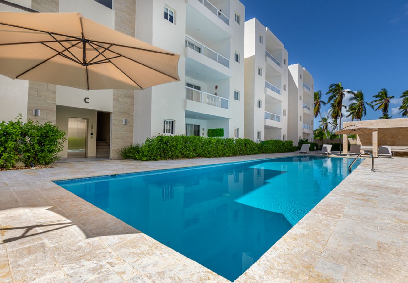 Apartamento en Bávaro - Beauty 2 bed apartment pool views Arena Village. Playa Bavaro